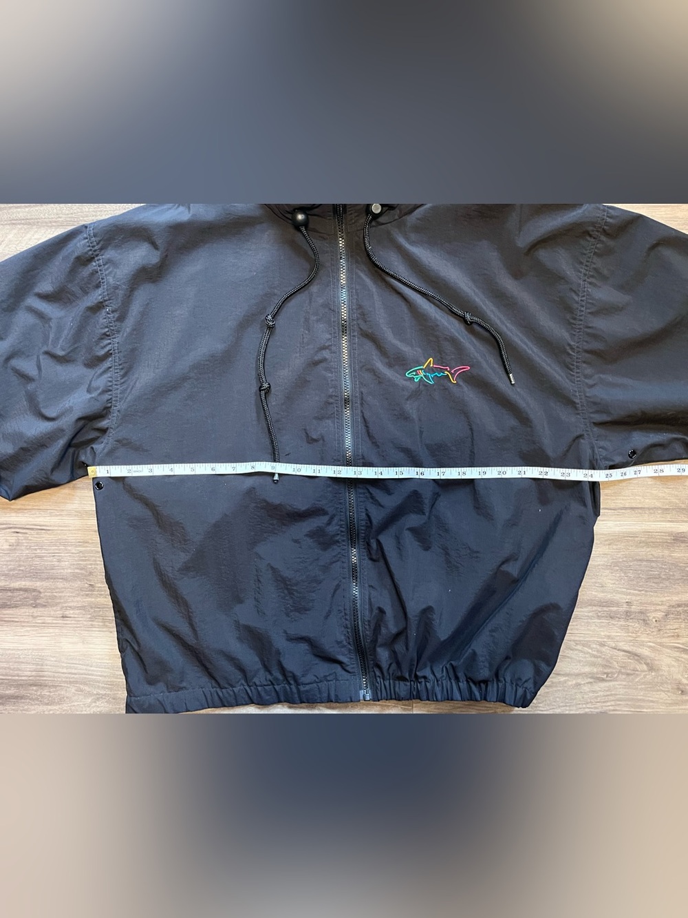 VTG GREG NORMAN Collection Hooded Windbreaker Full Zip Jacket Men’s Size Medium - Picture 8 of 11